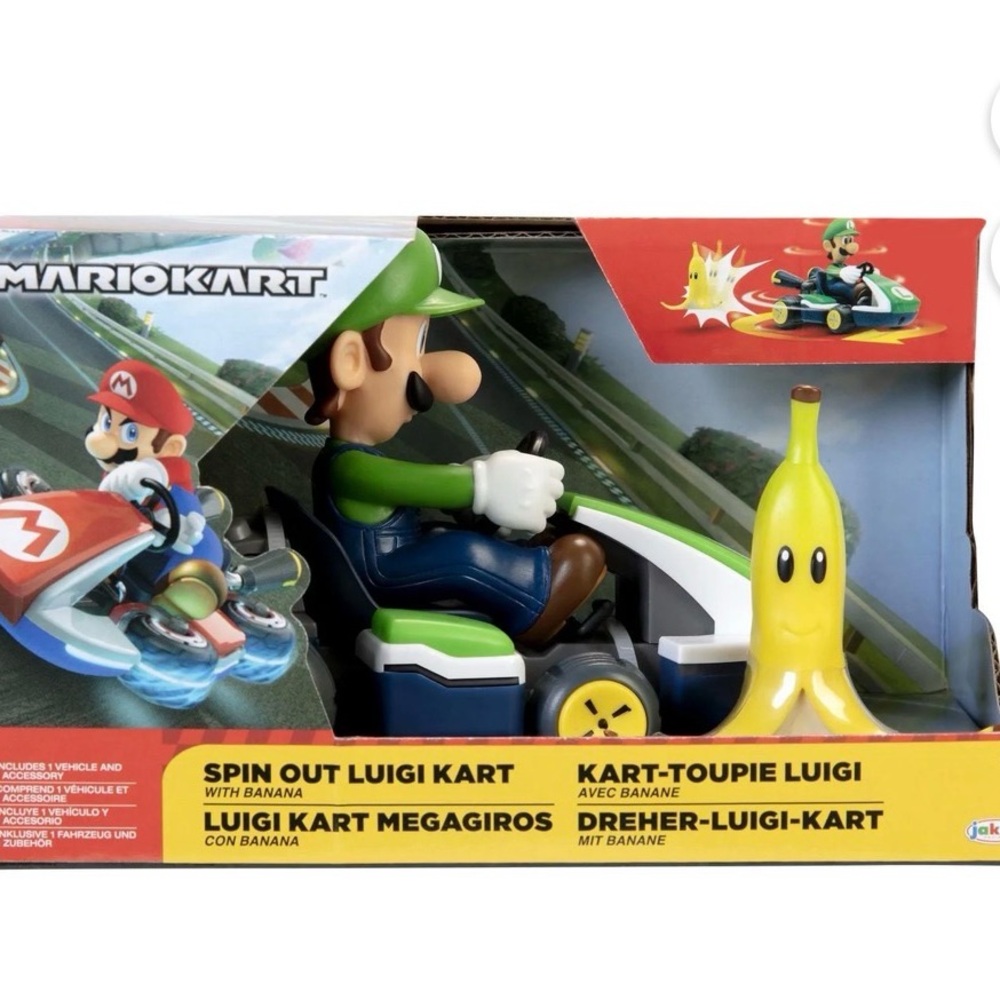 ⭐️Sale 4/$40 NEW Spin Out Luigi Kart